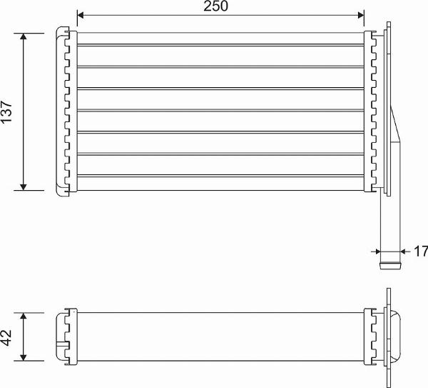 Valeo 812129 - Schimbator caldura, incalzire habitaclu aaoparts.ro