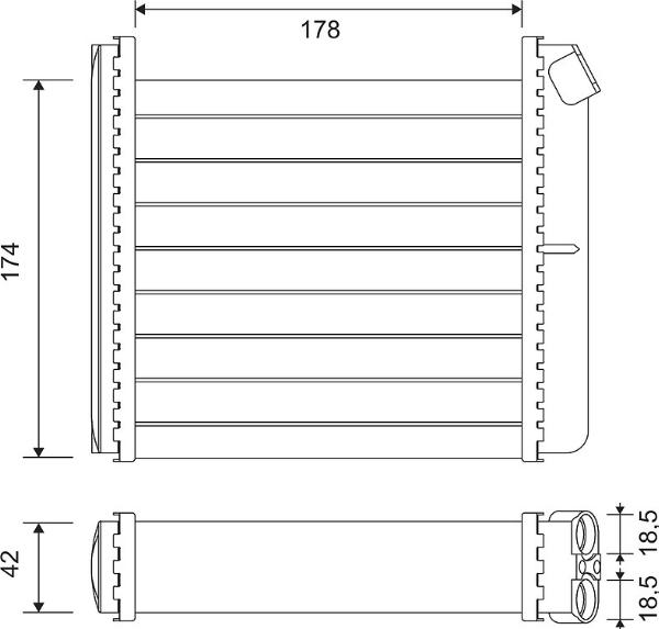 VALEO 812120 - Schimbator caldura, incalzire habitaclu aaoparts.ro