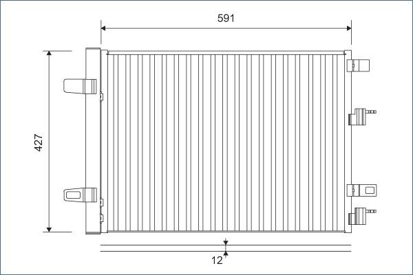 Valeo 812883 - Condensator, climatizare aaoparts.ro