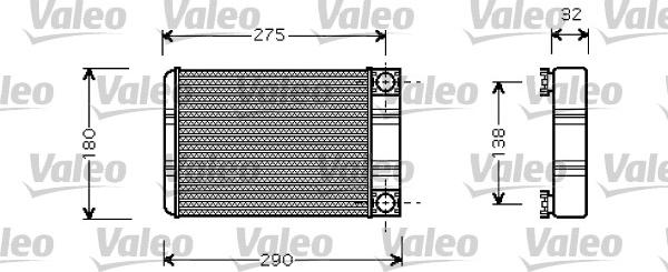 Valeo 812321 - Schimbator caldura, incalzire habitaclu aaoparts.ro