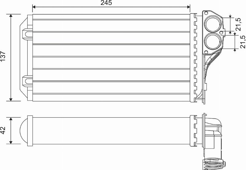 Valeo 812322 - Schimbator caldura, incalzire habitaclu aaoparts.ro