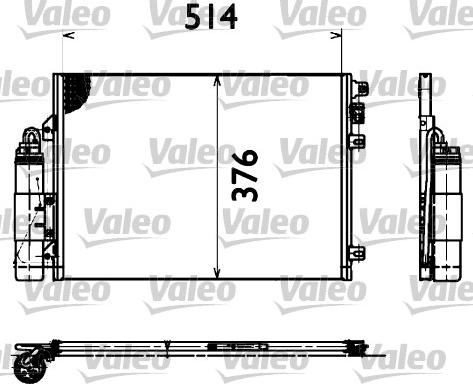 Valeo 817428 - Condensator, climatizare aaoparts.ro