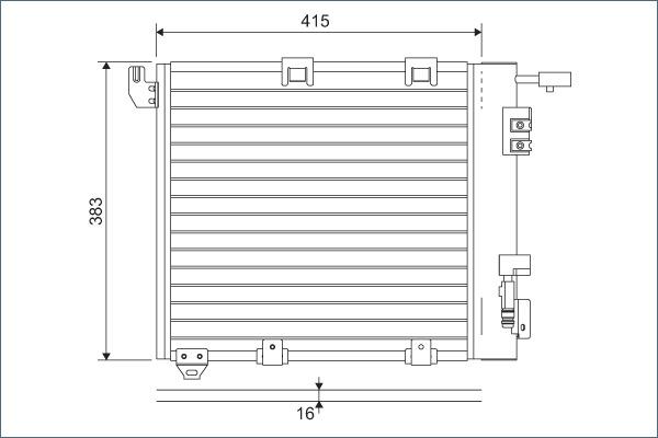 Valeo 817506 - Condensator, climatizare aaoparts.ro