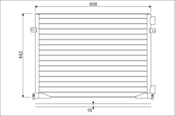 Valeo 817577 - Condensator, climatizare aaoparts.ro