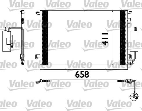 Valeo 817648 - Condensator, climatizare aaoparts.ro