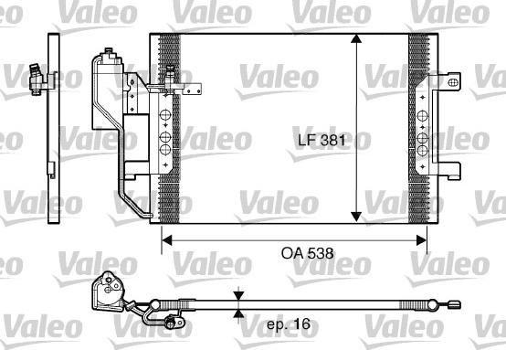 Valeo 817659 - Condensator, climatizare aaoparts.ro