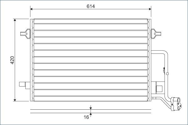 Valeo 817679 - Condensator, climatizare aaoparts.ro