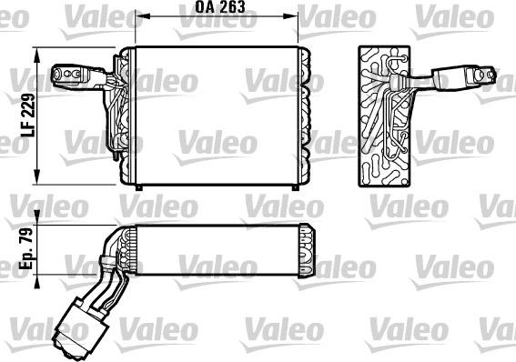 Valeo 817031 - Evaporator,aer conditionat aaoparts.ro