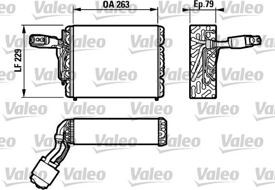 Valeo 817110 - Evaporator,aer conditionat aaoparts.ro