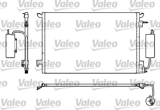 Valeo 817852 - Condensator, climatizare aaoparts.ro