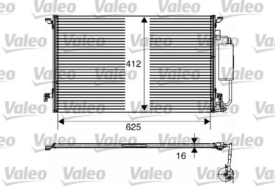 Valeo 817711 - Condensator, climatizare aaoparts.ro