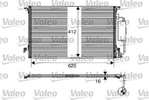 Valeo 817712 - Condensator, climatizare aaoparts.ro