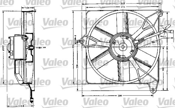 VALEO 883554 - Ventilator, radiator aaoparts.ro