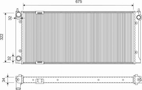 VALEO 883849 - Radiator, racire motor aaoparts.ro