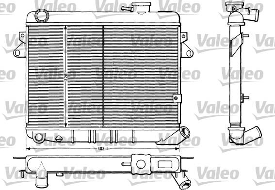 VALEO 883808 - Radiator, racire motor aaoparts.ro