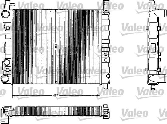 VALEO 883824 - Radiator, racire motor aaoparts.ro