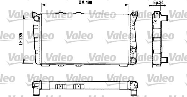 Valeo 883734 - Radiator, racire motor aaoparts.ro