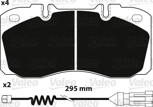 Valeo 882234 - Set placute frana,frana disc aaoparts.ro