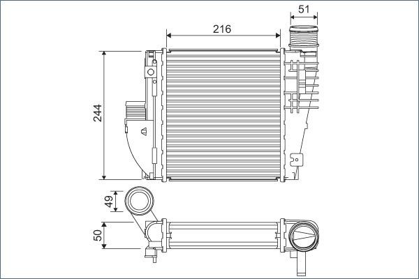 VALEO 822927 - Intercooler, compresor aaoparts.ro