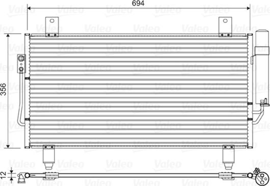 VALEO 822599 - Condensator, climatizare aaoparts.ro