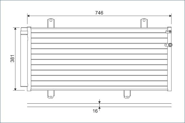 Valeo 822584 - Condensator, climatizare aaoparts.ro