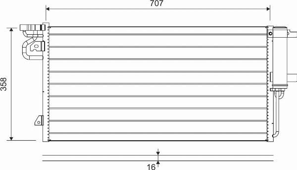 Valeo 822690 - Condensator, climatizare aaoparts.ro