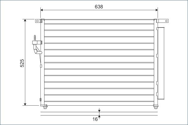 Valeo 822603 - Condensator, climatizare aaoparts.ro