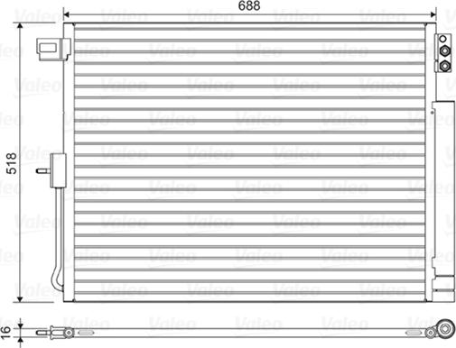 Valeo 822616 - Condensator, climatizare aaoparts.ro