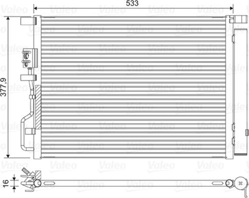 Valeo 822612 - Condensator, climatizare aaoparts.ro