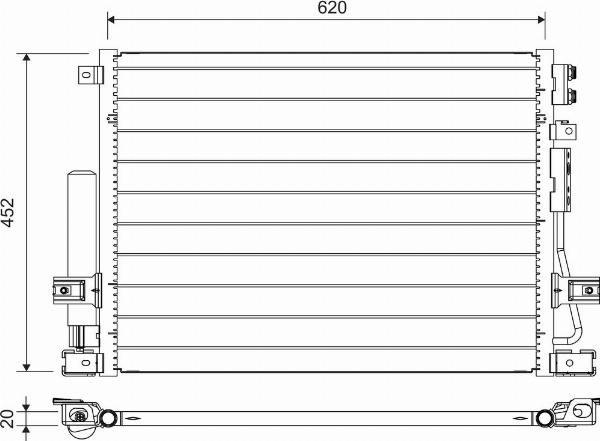 VALEO 822705 - Condensator, climatizare aaoparts.ro
