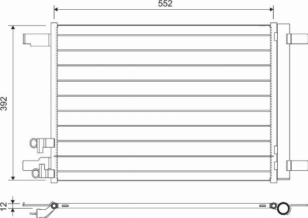 VALEO 822707 - Condensator, climatizare aaoparts.ro