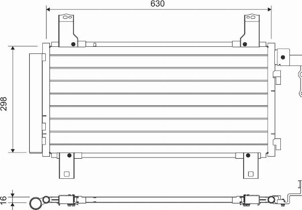 Valeo 822738 - Condensator, climatizare aaoparts.ro