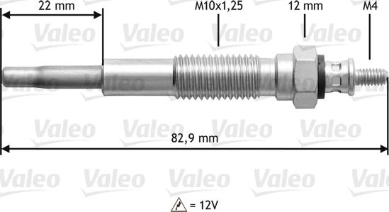 VALEO 345148 - Bujie incandescenta aaoparts.ro