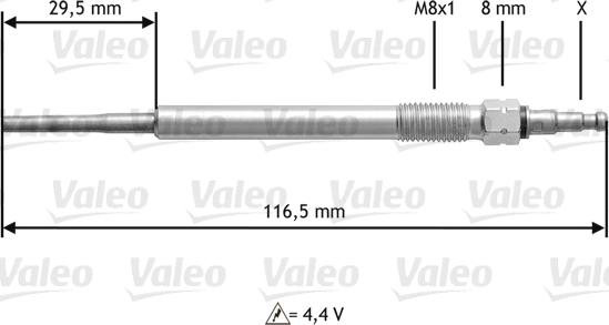 VALEO 345147 - Bujie incandescenta aaoparts.ro