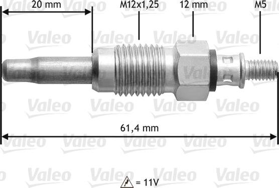VALEO 345108 - Bujie incandescenta aaoparts.ro