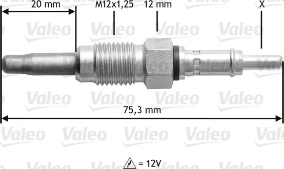 Valeo 345 181 - Bujie incandescenta aaoparts.ro