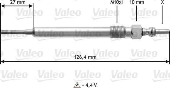 VALEO 345 183 - Bujie incandescenta aaoparts.ro