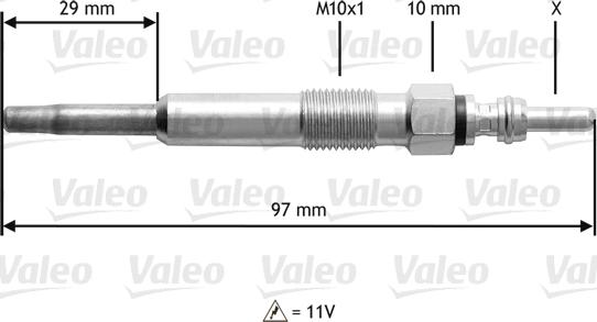 Valeo 345136 - Bujie incandescenta aaoparts.ro