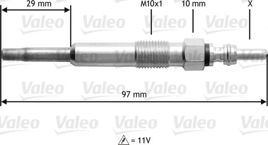 Valeo 345130 - Bujie incandescenta aaoparts.ro
