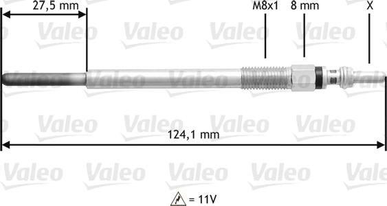 VALEO 345138 - Bujie incandescenta aaoparts.ro