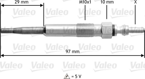 Valeo 345125 - Bujie incandescenta aaoparts.ro