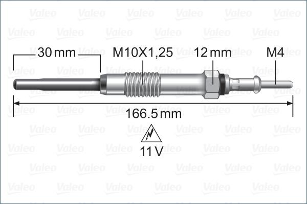 Valeo 345230 - Bujie incandescenta aaoparts.ro
