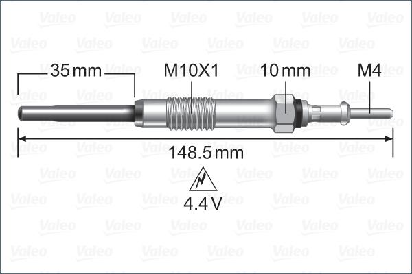 Valeo 345225 - Bujie incandescenta aaoparts.ro