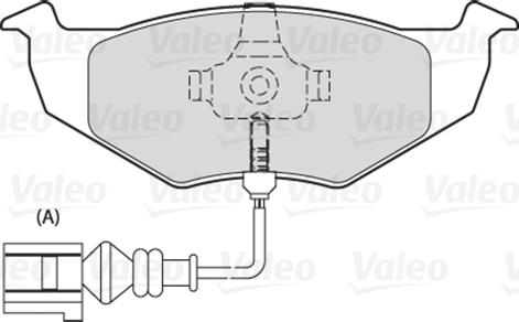 Valeo 301488 - Set placute frana,frana disc aaoparts.ro