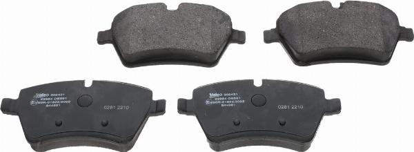 VALEO 302431 - Set placute frana,frana disc aaoparts.ro