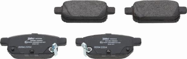 VALEO 302582 - Set placute frana,frana disc aaoparts.ro