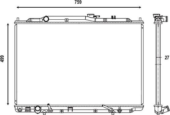 VALEO 376151 - Radiator, racire motor aaoparts.ro