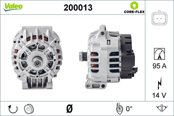 Valeo 200013 - Generator / Alternator aaoparts.ro