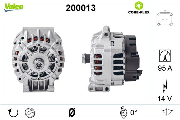 VALEO 200013 - Generator / Alternator aaoparts.ro