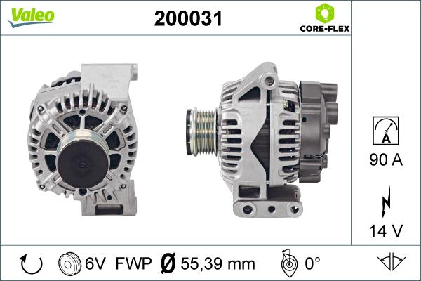 Valeo 200031 - Generator / Alternator aaoparts.ro